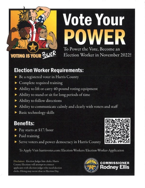 a Poll Worker RiceVotes Rice University